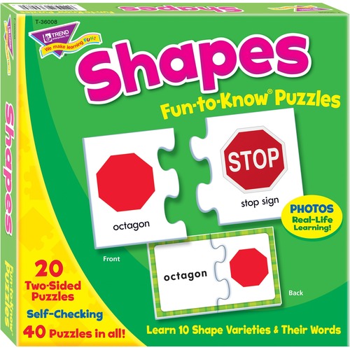 PUZZLE,SHAPES,40PC