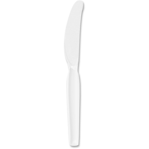 PLASTIC CUTLERY, HEAVYWEIGHT KNIVES, WHITE, 1,000/CARTON