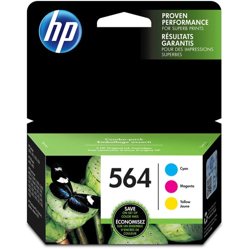 Hewlett-Packard  HP564 Inkjet Cartridge, 300 Page Yield, CYN/MA/YW