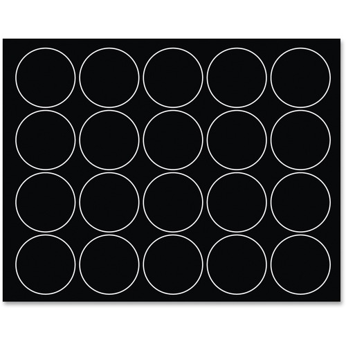 MAGNETS,CIRCLES,20PK,BK