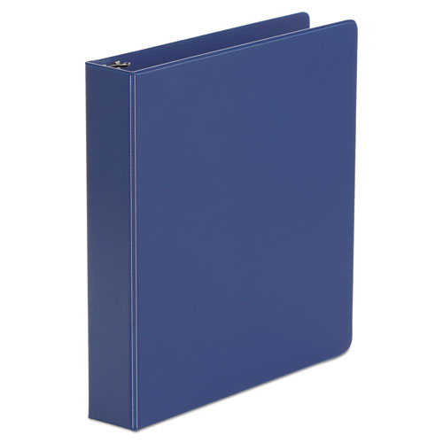 ECONOMY NON-VIEW ROUND RING BINDER, 3 RINGS, 1.5" CAPACITY, 11 X 8.5, ROYAL BLUE