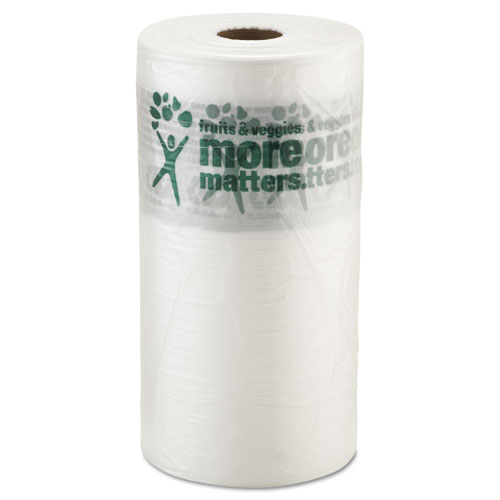 PRODUCE BAGS, 9 MICRONS, 10" X 15", CLEAR, 1400/ROLL, 4 ROLLS/CARTON