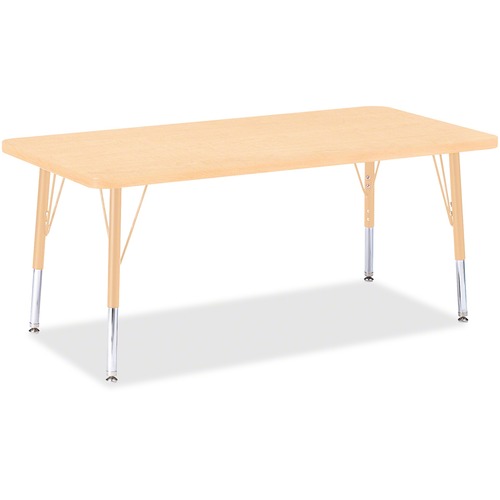 Jonti-Craft, Inc.  Activity Table, Rectangle, 24"-31"x24"x48", Maple