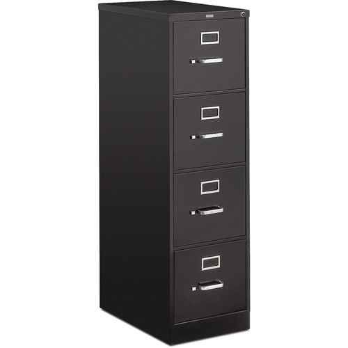 510 SERIES FOUR-DRAWER FULL-SUSPENSION FILE, LETTER, 15W X 25D X 52H, BLACK