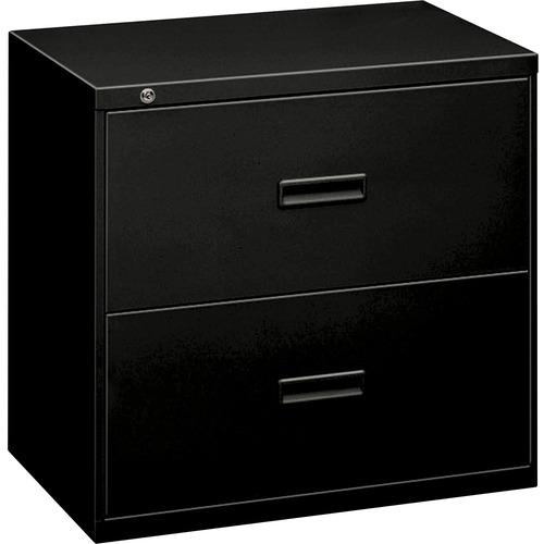 400 SERIES TWO-DRAWER LATERAL FILE, 36W X 18D X 28H, BLACK