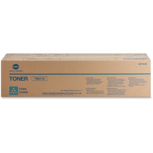 Konica Minolta  Toner Cartridge, f/C451/C550, 27,000 Page Yield, Cyan