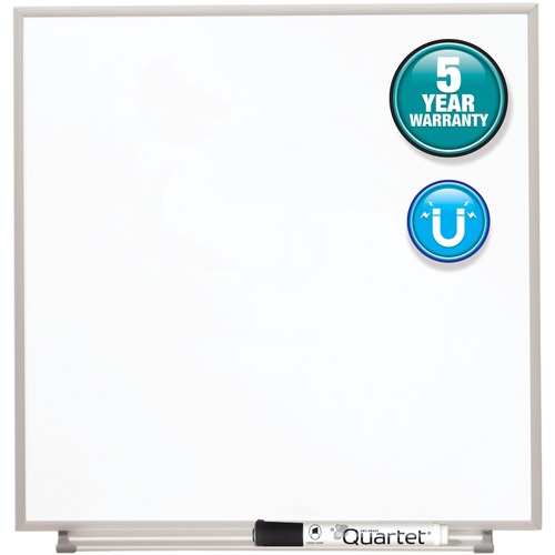 Matrix Magnetic Boards, Painted Steel, 16 X 16, White, Aluminum Frame