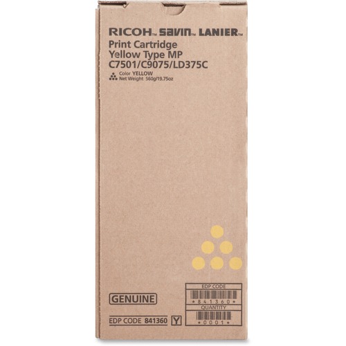 Ricoh 841360 Yellow OEM Toner Cartridge