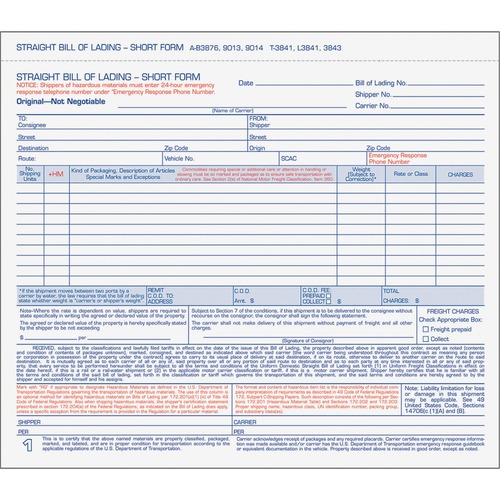 FORM,BILLOFLADING,3PT,8.5X7