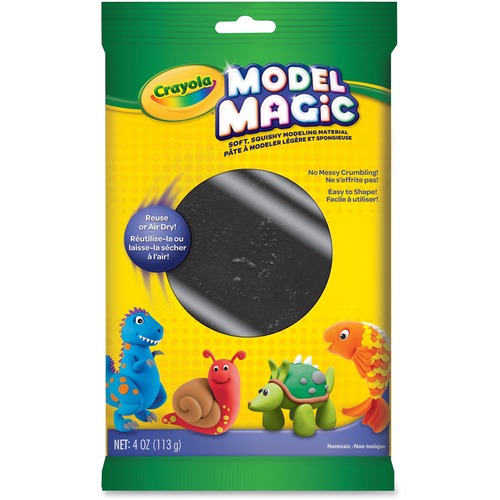 CLAY,MODEL MAGIC,4 OZ/PK,BK