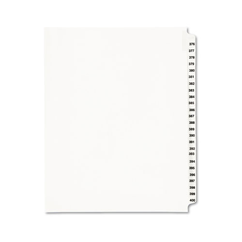INDEX,LTR,#376-400,25,WHT