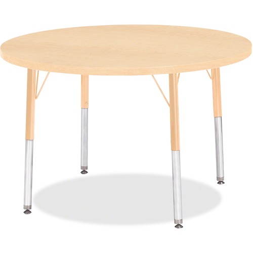 Jonti-Craft, Inc.  Activity Table, Round, 15"-24"x36", Maple