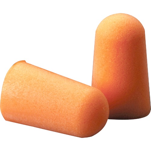 Foam Single-Use Earplugs, Cordless, 29nrr, Orange, 200 Pairs