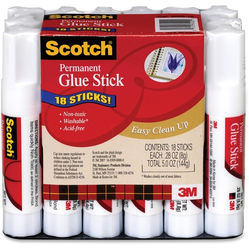 GLUE,STICK,18/PK .28OZ,WE