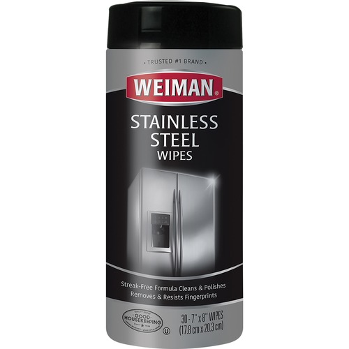 Stainless Steel Wipes, 7 X 8, 30/canister