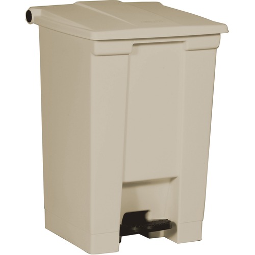 Rubbermaid Commercial Products  Step On Container,12 Gallon,16-1/4"x15-3/4"x21-1/8",Beige