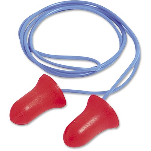 Max-30 Single-Use Earplugs, Corded, 33nrr, Coral, 100 Pairs