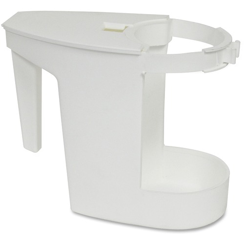 Genuine Joe  Toilet Bowl Mop Caddy, White