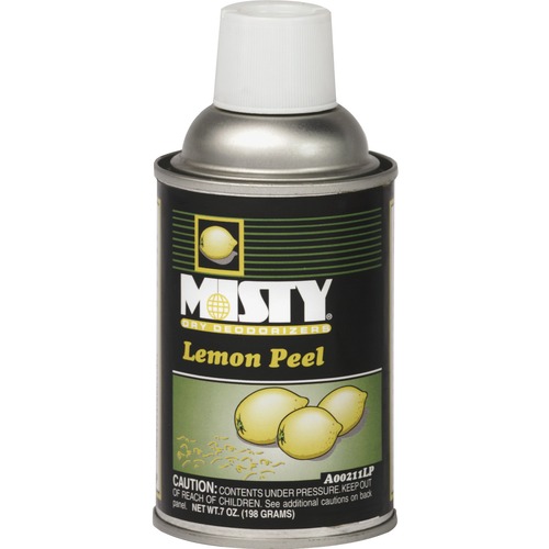 METERED DRY DEODORIZER REFILLS, LEMON PEEL, 7 OZ AEROSOL, 12/CARTON