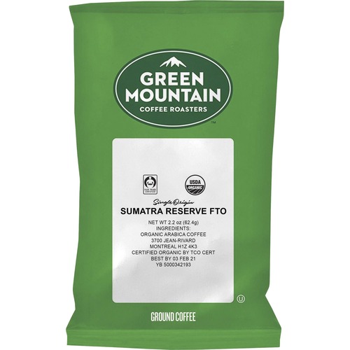 Green Mountain  Coffee, Sumatra Reserve, 2.2 oz. Pouches, 50/CT