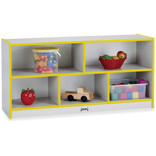 Jonti-Craft, Inc.  Mobile Storage Unit,Toddler,24-1/2"x48"x15",Yellow