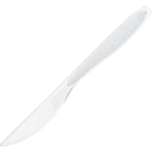 Impress Heavyweight Full-Length Polystyrene Cutlery, Knife, White, 1000/carton