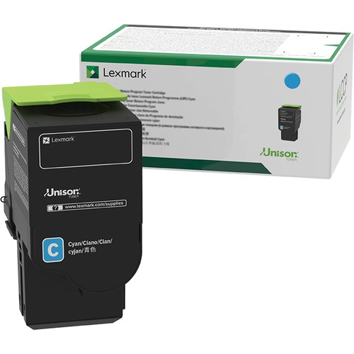 Lexmark 80C0HCG (TAA Compliant Version 80C1HC0) Cyan OEM Toner Cartridge