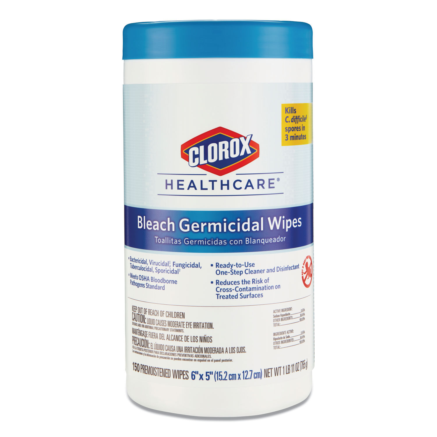 Clorox Healthcare Bleach Germicidal Wipes