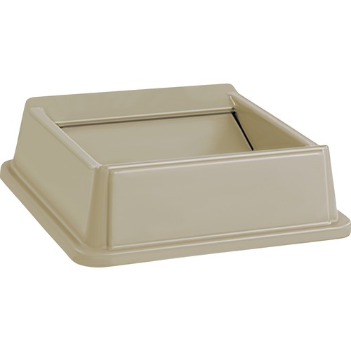Rubbermaid Commercial Products  Untouchable Swing Top Lid, f/3958/3959, 20.1"x6.2", Beige