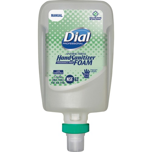 FIT FRAGRANCE-FREE ANTIMICROBIAL MANUAL DISPENSER REFILL FOAM HAND SANITIZER, 1200 ML, 3/CARTON