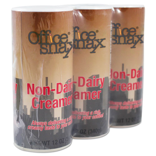 Reclosable Powdered Non-Dairy Creamer, 12 Oz Canister, 3/pack