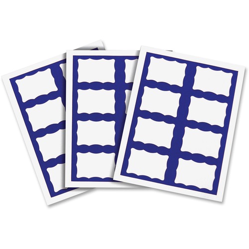 BADGE,ADHSVE,BLUE BRDR,200