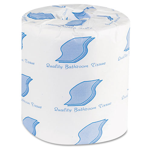 BATH TISSUE, SEPTIC SAFE, 2-PLY, WHITE, 500 SHEETS/ROLL, 96 ROLLS/CARTON