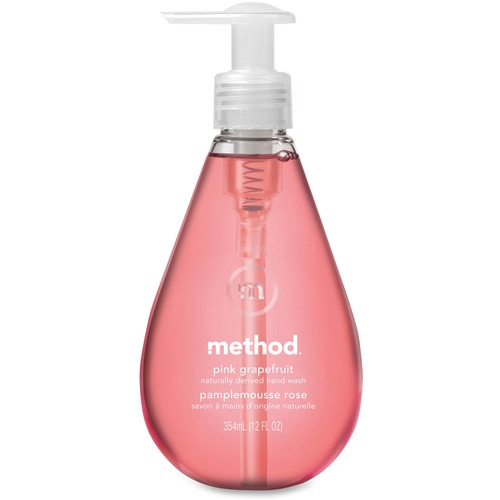 Gel Hand Wash, Pink Grapefruit, 12 Oz Pump Bottle