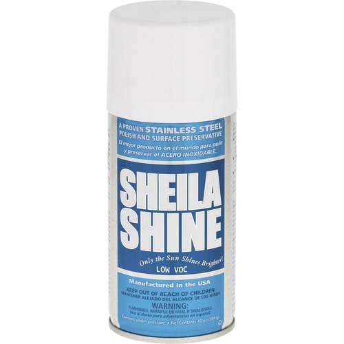 Sheila Shine Inc.  Stainless Steel Polish Spray, Low-VOC, 10 oz, 12/CT