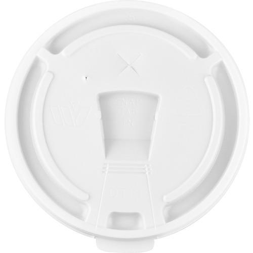 Genuine Joe  Lids, f/Foam Cups, 12-24 oz, 1000/CT, White