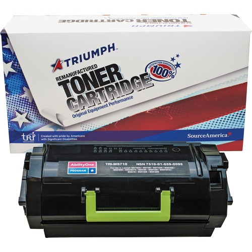 Toner Cartridge, Remanufactured Lexmark MS/MX 710, 810, 711, 811, 812 Series Compatible