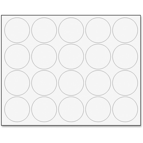 MAGNETS,CIRCLES,20PK,WH