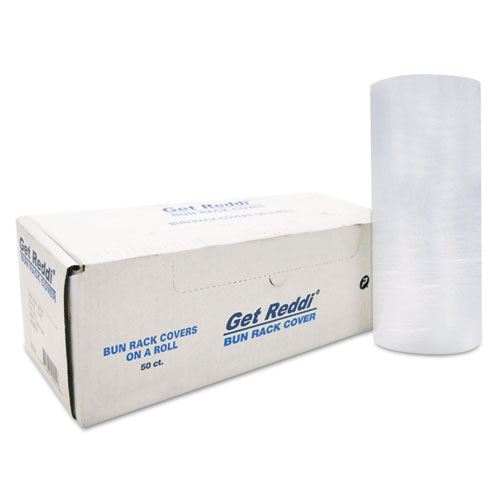 POLY BUN RACK COVER, 60 X 80, 15 MICRON, CLEAR, 50/CARTON