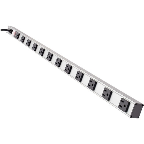 VERTICAL POWER STRIP, 12 OUTLETS, 15 FT CORD, 36" LENGTH