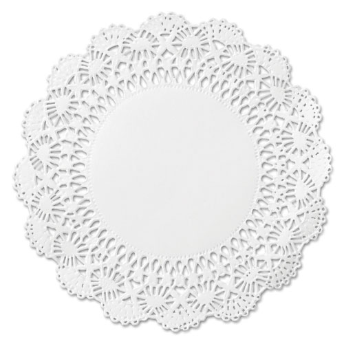 Cambridge Lace Doilies, Round, 12", White, 1000/carton