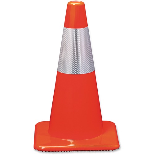 3M  Reflective Safety Cones, 10/CT, Orange/Silver