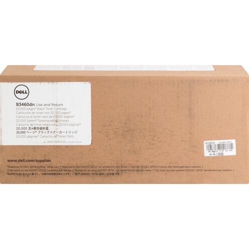 Dell Computer  Toner Cartridge, f/ B3460, 20,000 Page Extra High Yield, BK