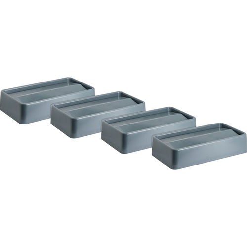 Genuine Joe  Swing Lid,f/23-Gal SpaceSaver,20-1/4"x11-1/2"x4-5/8",4/CT,GY