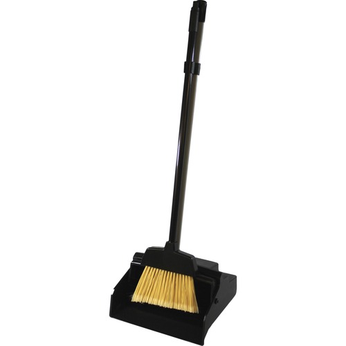 Impact Products  Dust Pan Combination, 12"Wx11"Lx37"H, Black