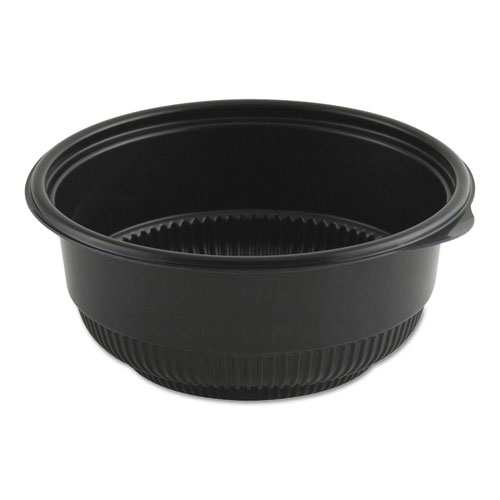 MICRORAVES INCREDI-BOWL BASE, 16 OZ, 5.75" DIA X 2.43"H, BLACK, 250/CARTON