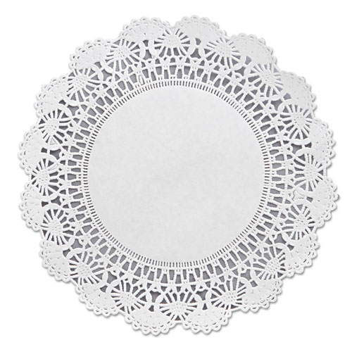 Cambridge Lace Doilies, Round, 8", White, 1000/carton