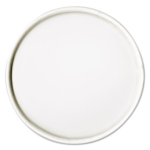 Spiral-Wound Paper Hot Cup Lids, 16oz Cups, White, 25/sleeve, 20 Sleeves/carton