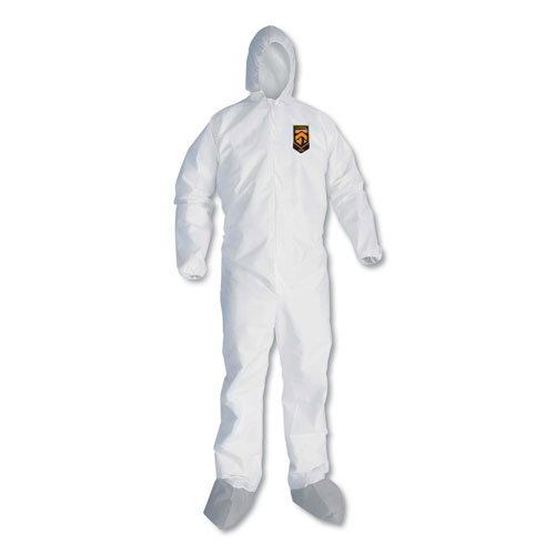 A45 LIQUID AND PARTICLE PROTECTION SURFACE PREP/PAINT COVERALLS, LARGE, 25/CT