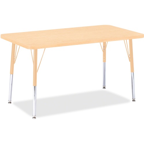 Jonti-Craft, Inc.  Activity Table, Rectangle, 24"-31"x24"x36", Maple